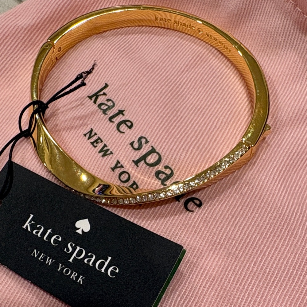 Kate Spade Gold Pave Crystal Bracelet